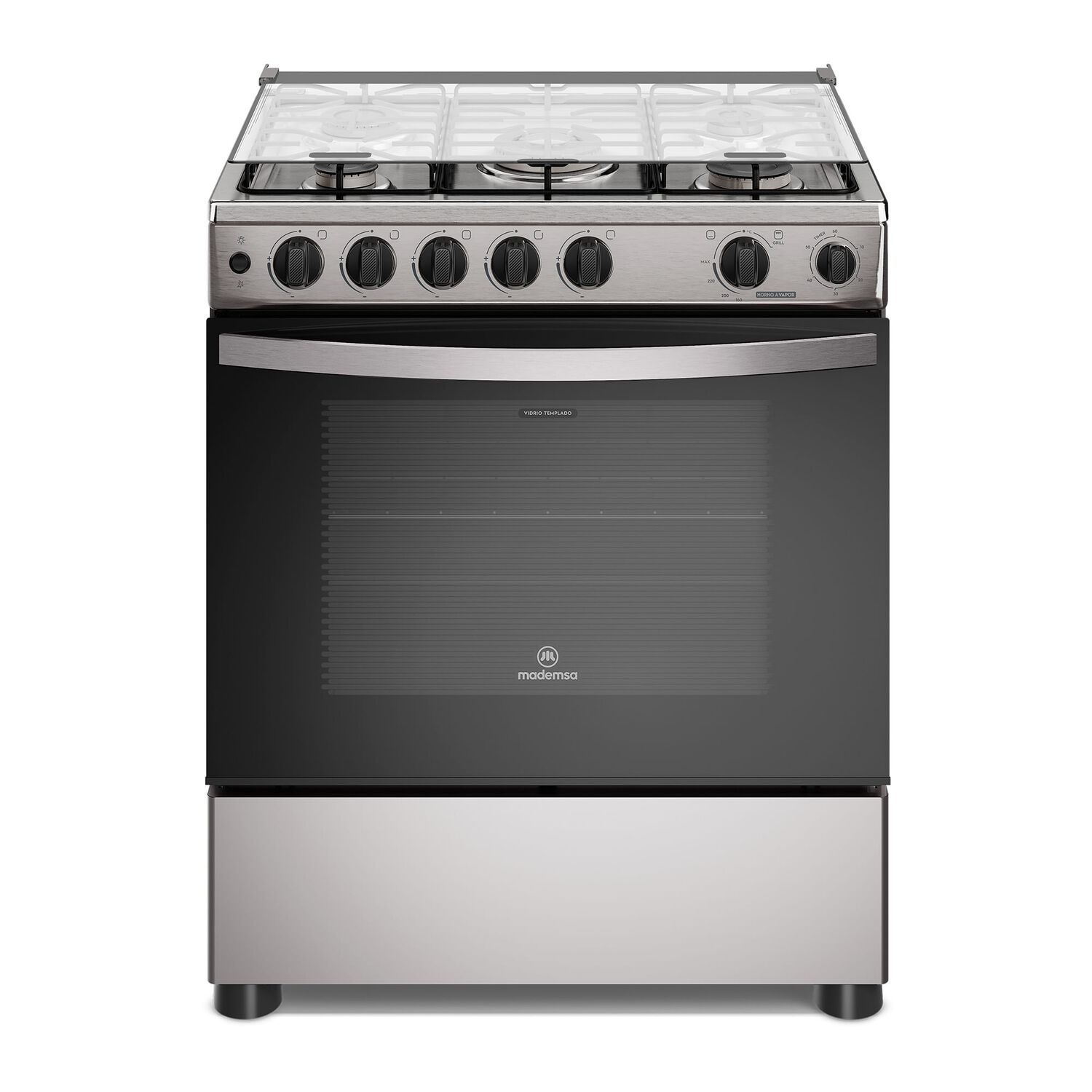 Cocina A Gas 5 Platos Horno Vapor Y Triple Llama Fm5ssc Inox image number 0.0