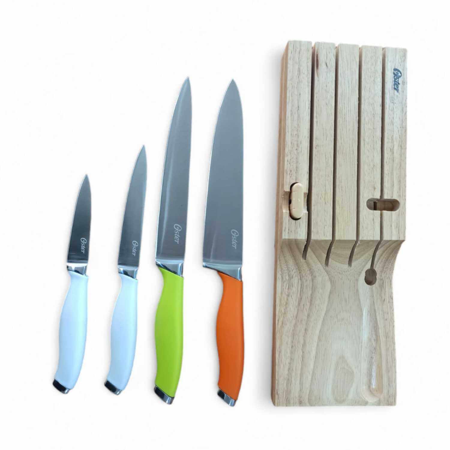 Set Cuchillos Mango Silicona 5 Piezas Chef - Oster image number 1.0