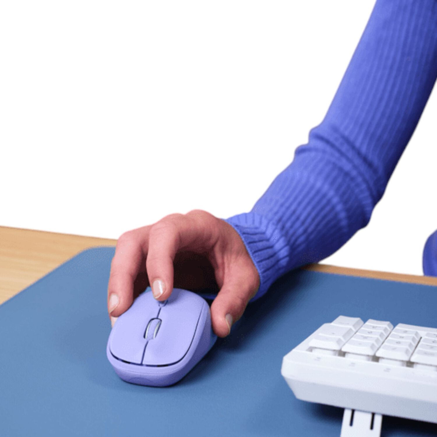 Mouse Inal&aacute;mbrico Trust Yvi+ Purpura Multi-dispositivos image number 7.0