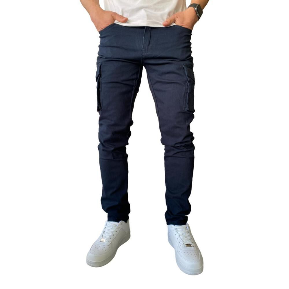 Pantalón Cargo Slim Fit Mosaico Tela Elasticada image number 22.0