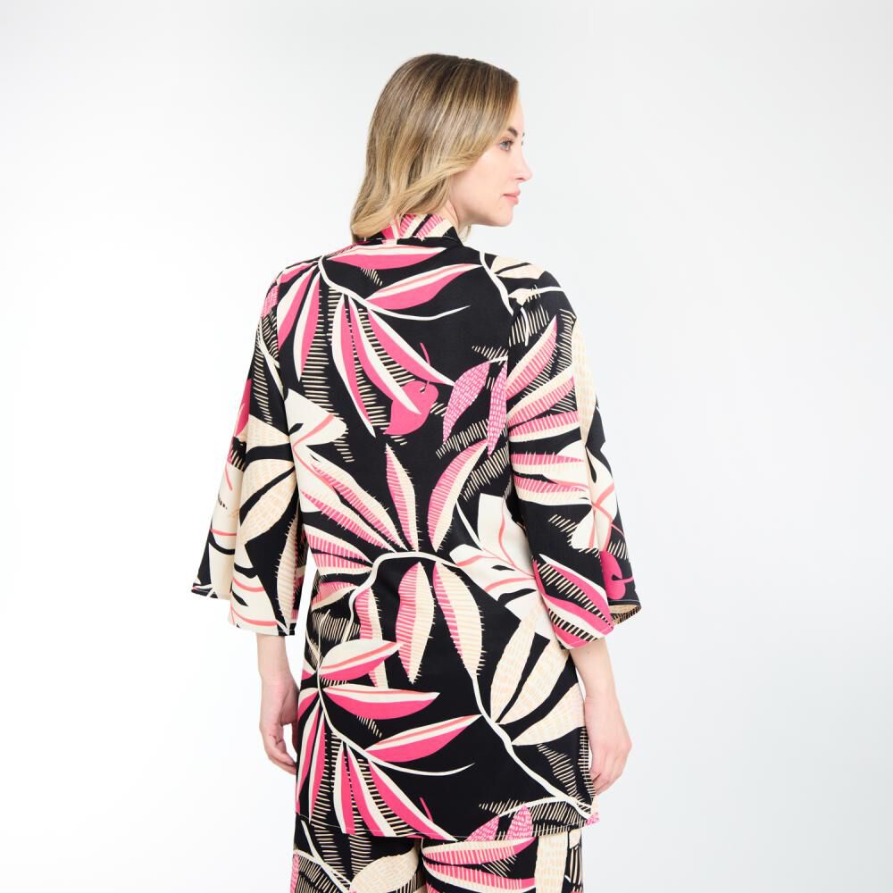 Tapado Full Print Manga 3/4 Mujer Lesage image number 3.0