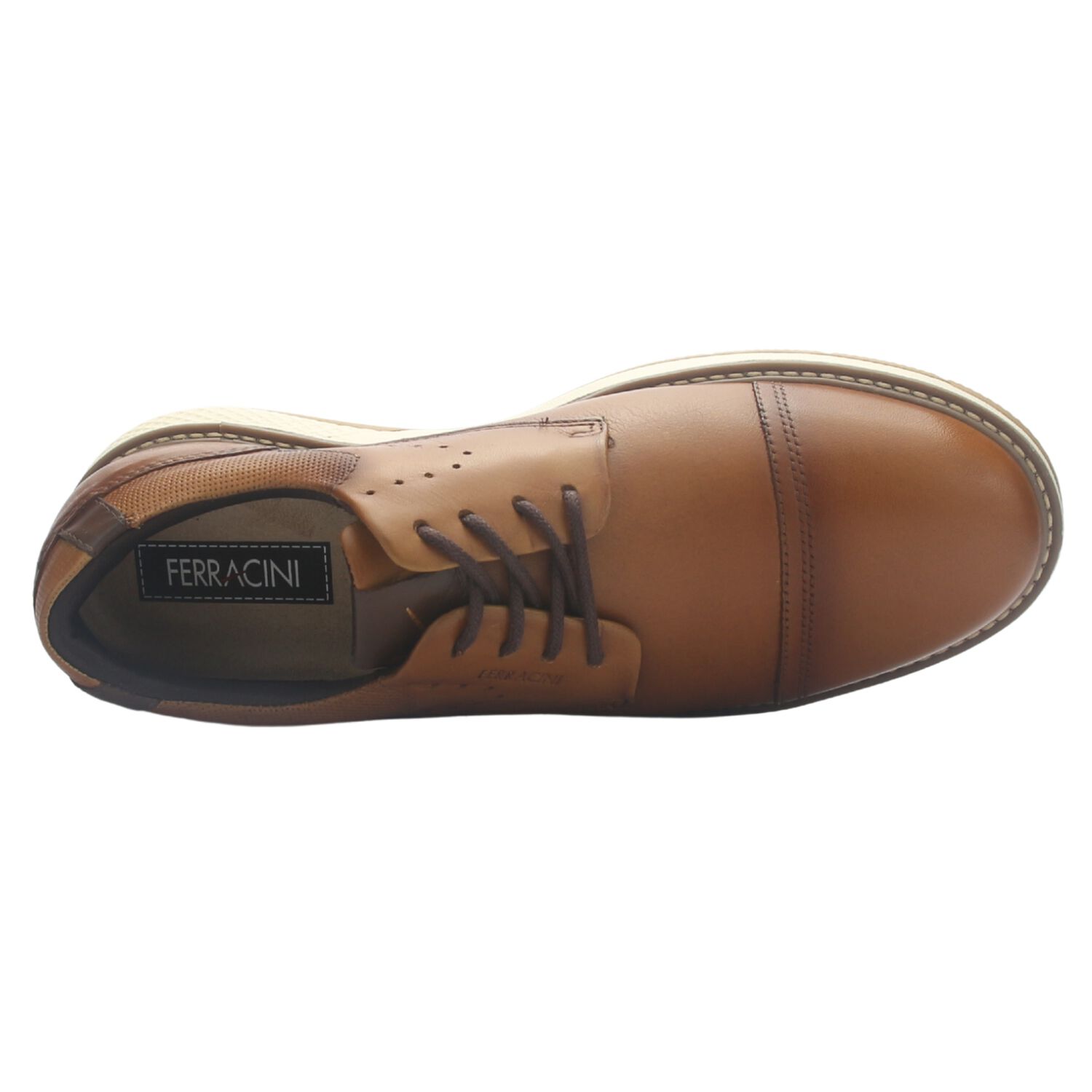 Zapato Cafe Hombre Casual Ferracini 4171 Wembley image number 4.0