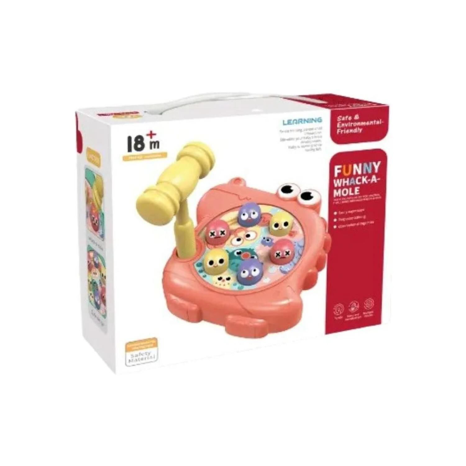 Juguete Didactico Interactivo Martillo Rosado Infantil image number 2.0