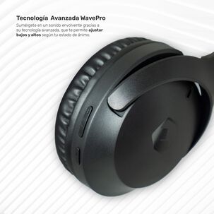 Audifonos Bluetooth Inalambricos Over Ear Wavepro Black
