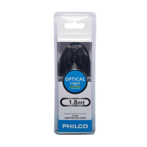 Cable Óptico Philco Toslink 1.8mts Transmisión De Audio