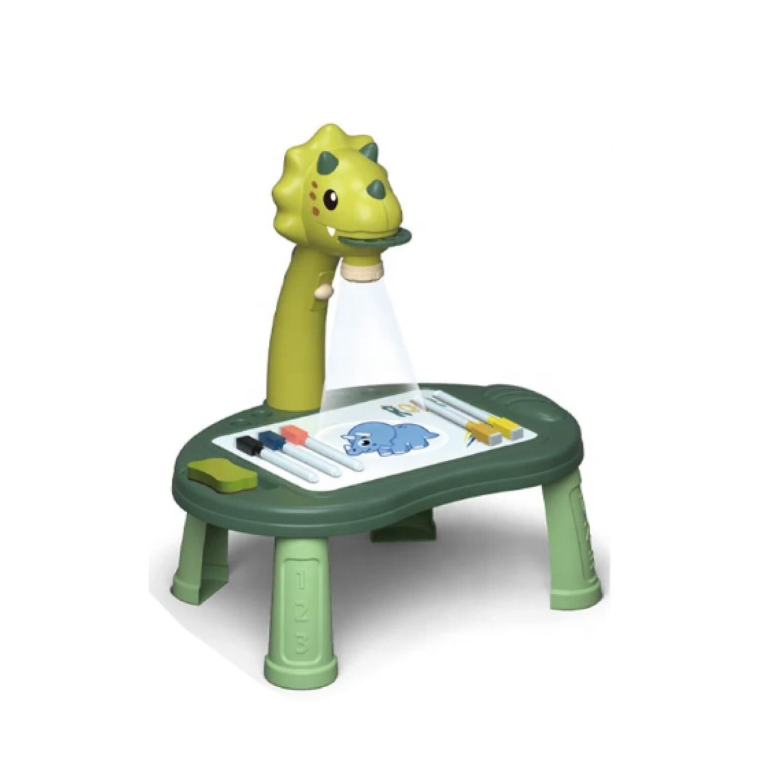 Juguete Mesa De Dibujo Proyector Led Infantil Verde image number 0.0