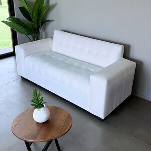 Sofa Dos Cuerpos Felpa Crudo