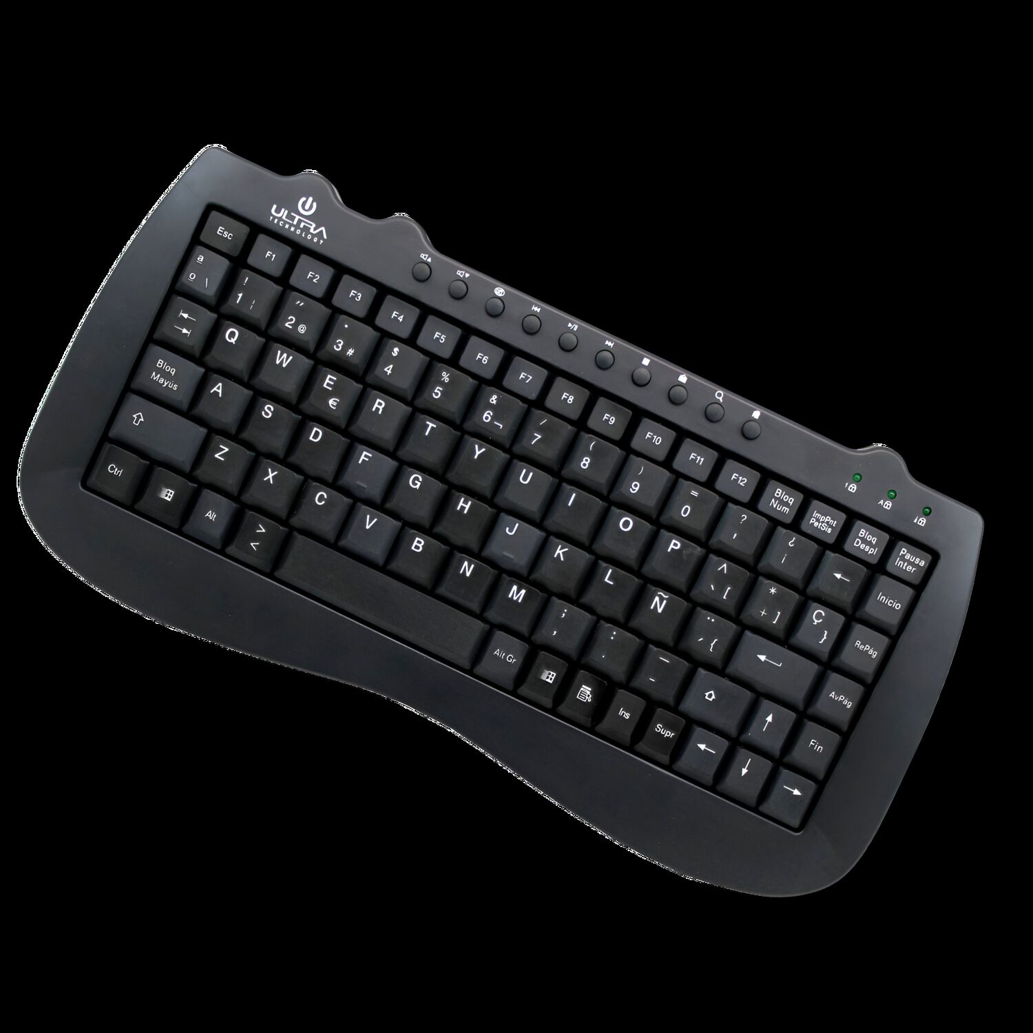 Mini Teclado Usb Multimedia Ultra Compacto K115u image number 1.0