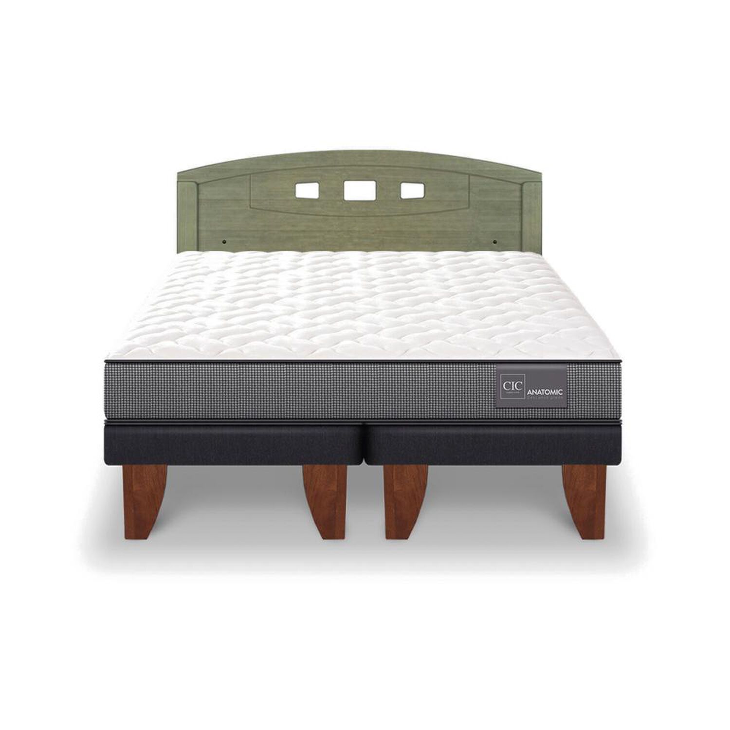 Cama Europea Cic Anatomic / 2 Plazas / Base Dividida + Respaldo image number 0.0
