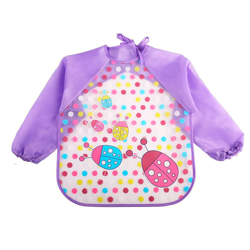 Pechera Babero Impermeable Bebe Ni&ntilde;o Ajustable Con Mangas image number 0.0