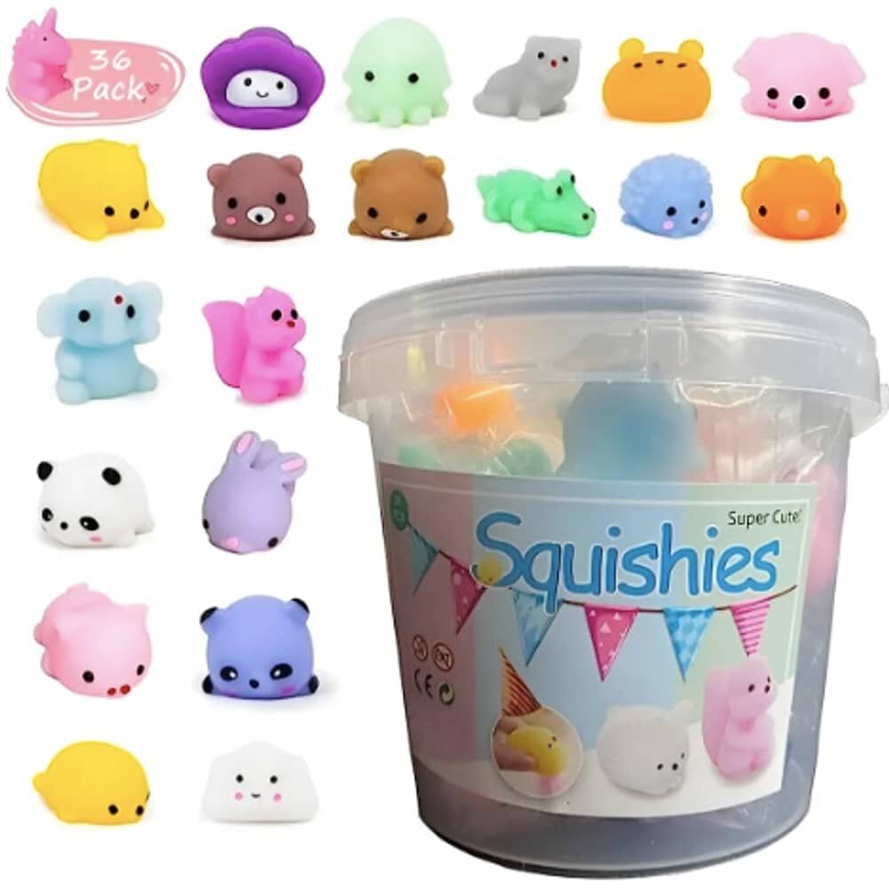 Pack 36 Unids Squishys Antiestress Mochi Juguete Surtidos image number 0.0