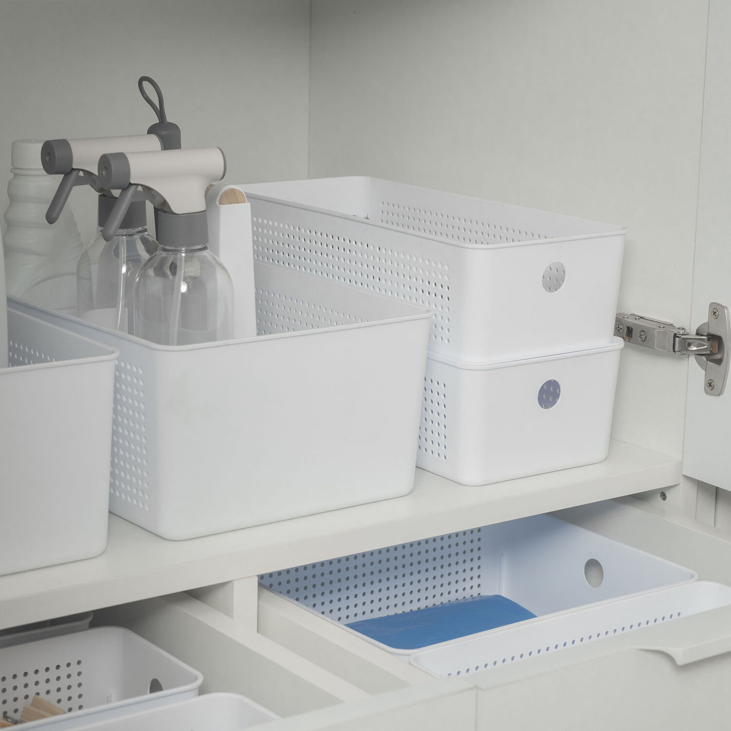 Canasto Organizador 12 Litros Flow Blanco image number 4.0