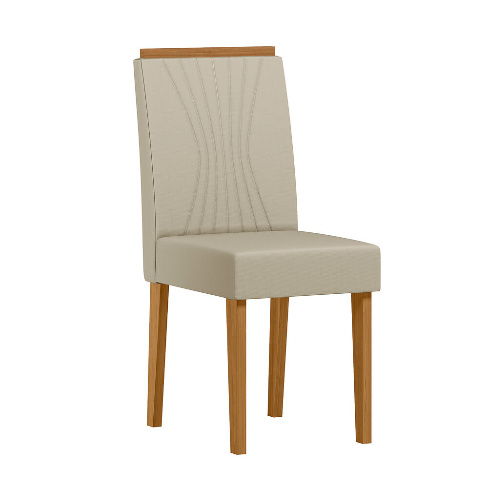 Juego De Comedor Esencia 135x135 Cm Vidrio 6 Sillas Beige image number 4.0