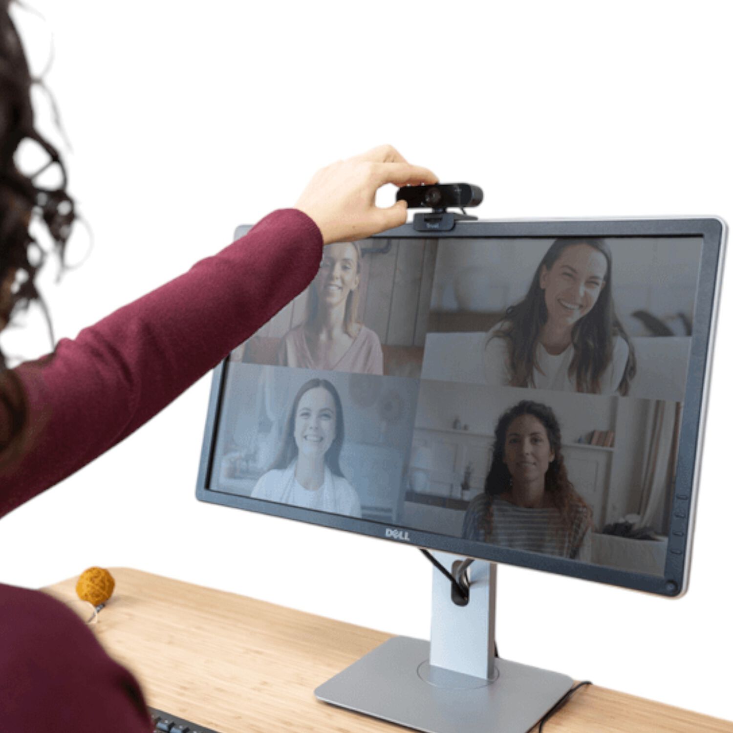 Webcam Qhd 2k Profesional Trust Taxon Black Muiltiplataforma image number 8.0
