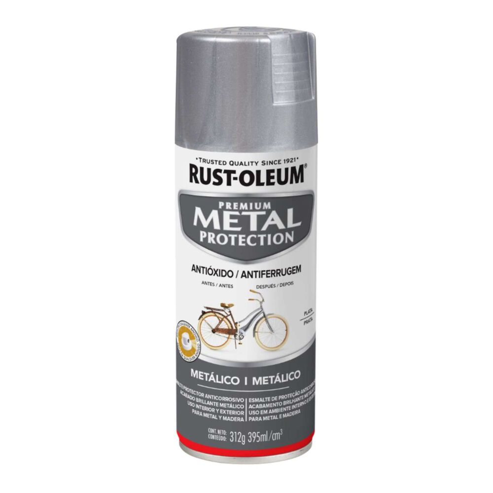 Pintura En Aerosol Metal Protection 340grs Metálico Plata - Rust Oleum image number 0.0