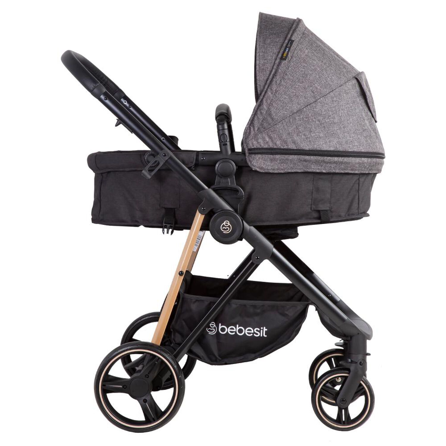 Coche Travel System Bebesit Cosmos Negro image number 4.0