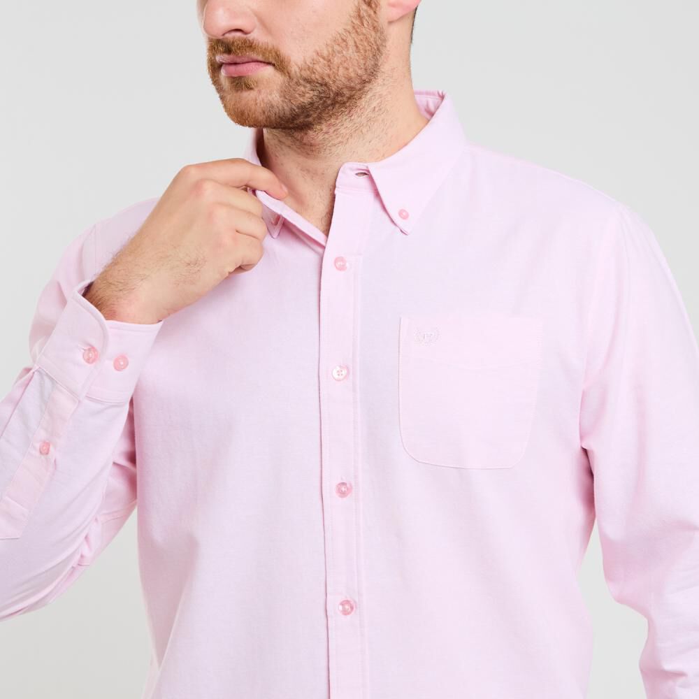 Camisa Lisa Regular Manga Larga Hombre Peroe image number 4.0