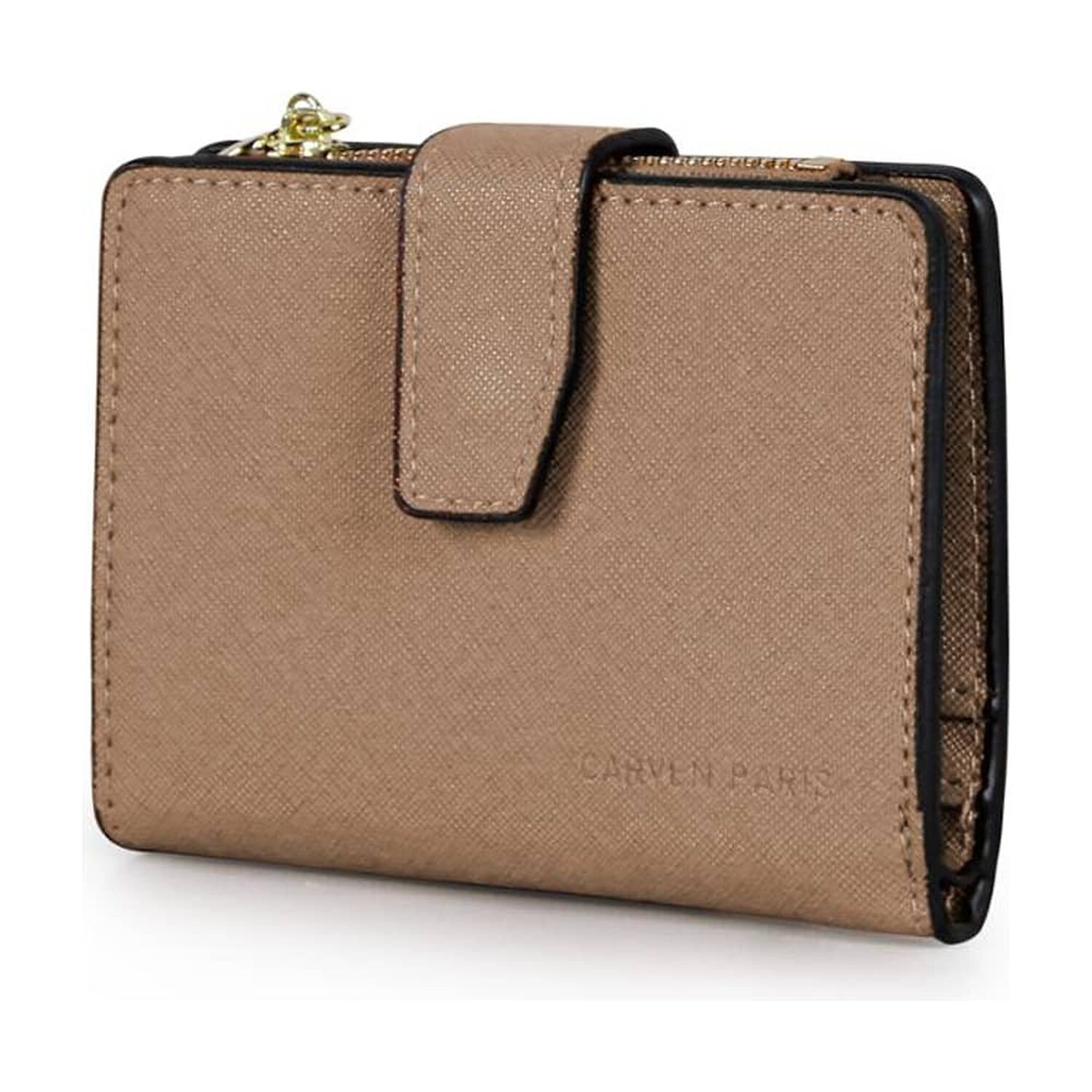 Billetera Mujer Briana Taupe Carven image number 0.0