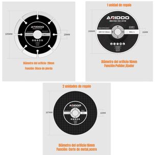 Esmeril Angular El&eacute;ctrico 850w Con Discos M&aacute;s Accesorios