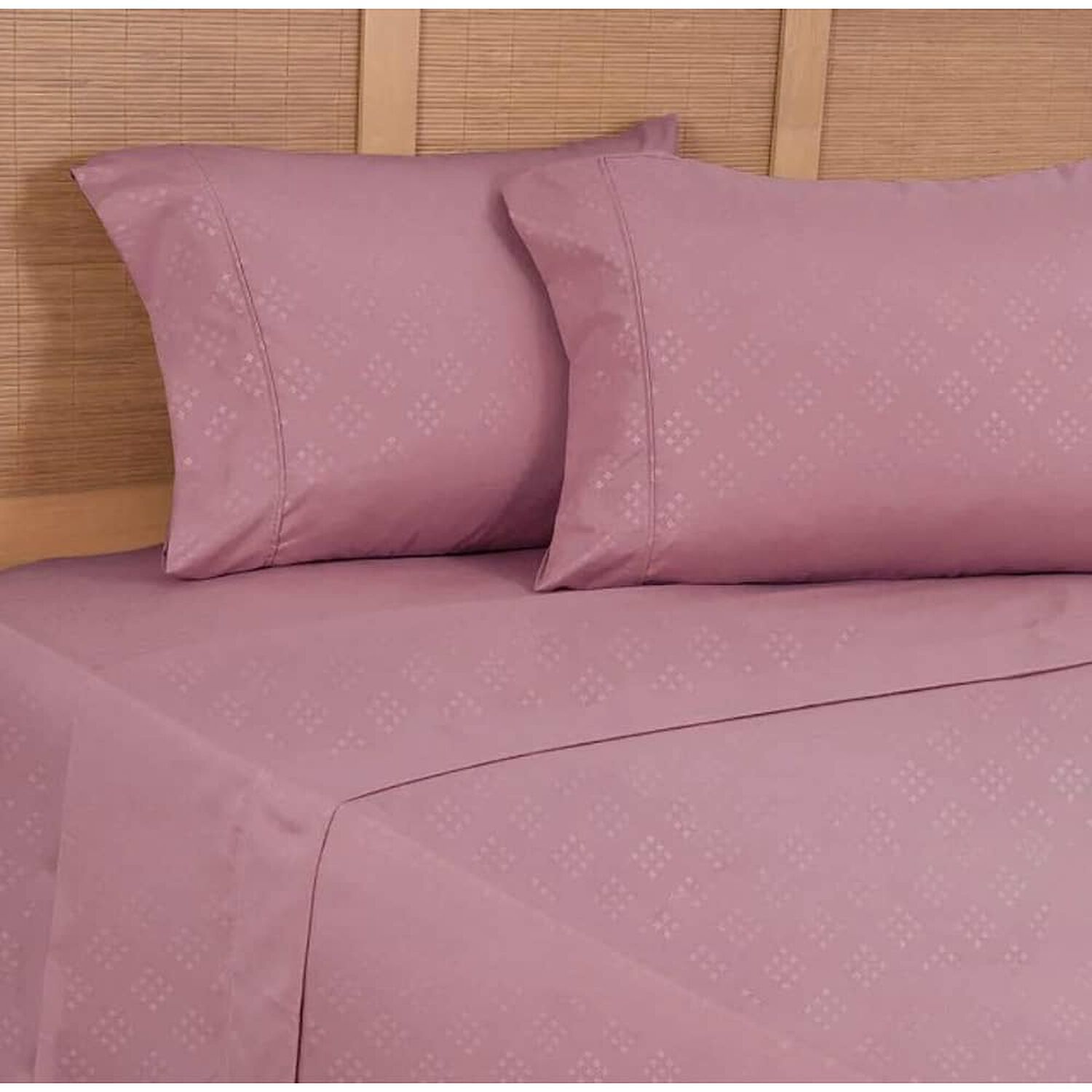 Sabanas Embossed 240 Hilos Super Soft Plumetti 1.5 Plazas. Rosado image number 0.0
