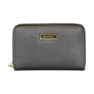 Billetera Mujer Trifold Gris Kenneth Cole