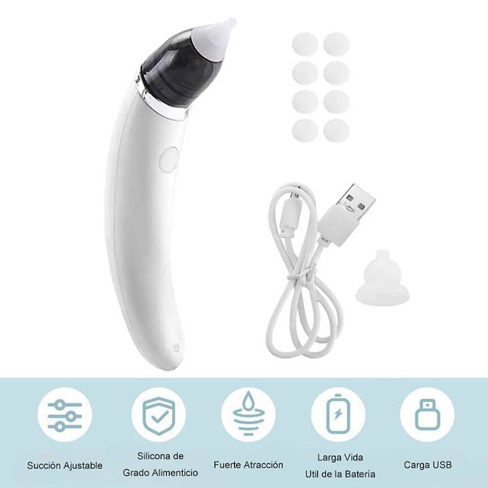 Aspirador Nasal Electrico Para Bebe Saca Mocos Recargable image number 1.0