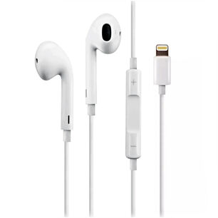 Aud&iacute;fonos Compatible Iphone Con Conector Lightning Blanco - Ps