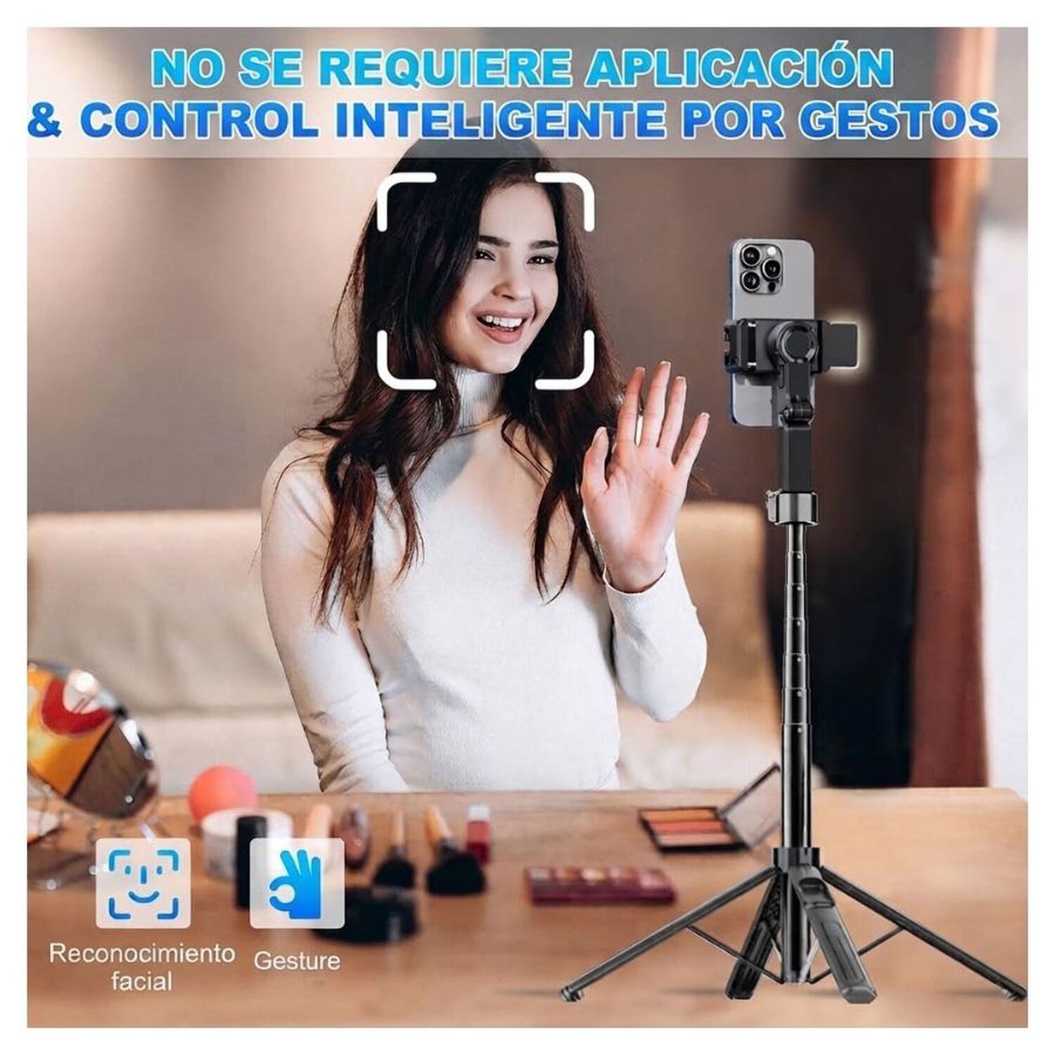 Estabilizador Celular Inteligente Seguimiento Facial Tr&iacute;pode image number 2.0