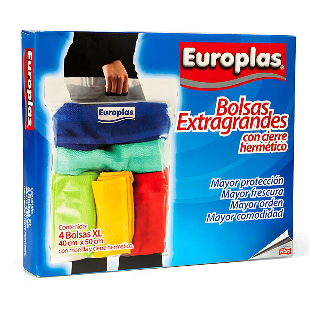Bolsa Extra Grande Con Mango 4un. - Europlas image number 0.0