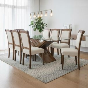 Juego De Comedor Living Factory Berlin / 8 Sillas