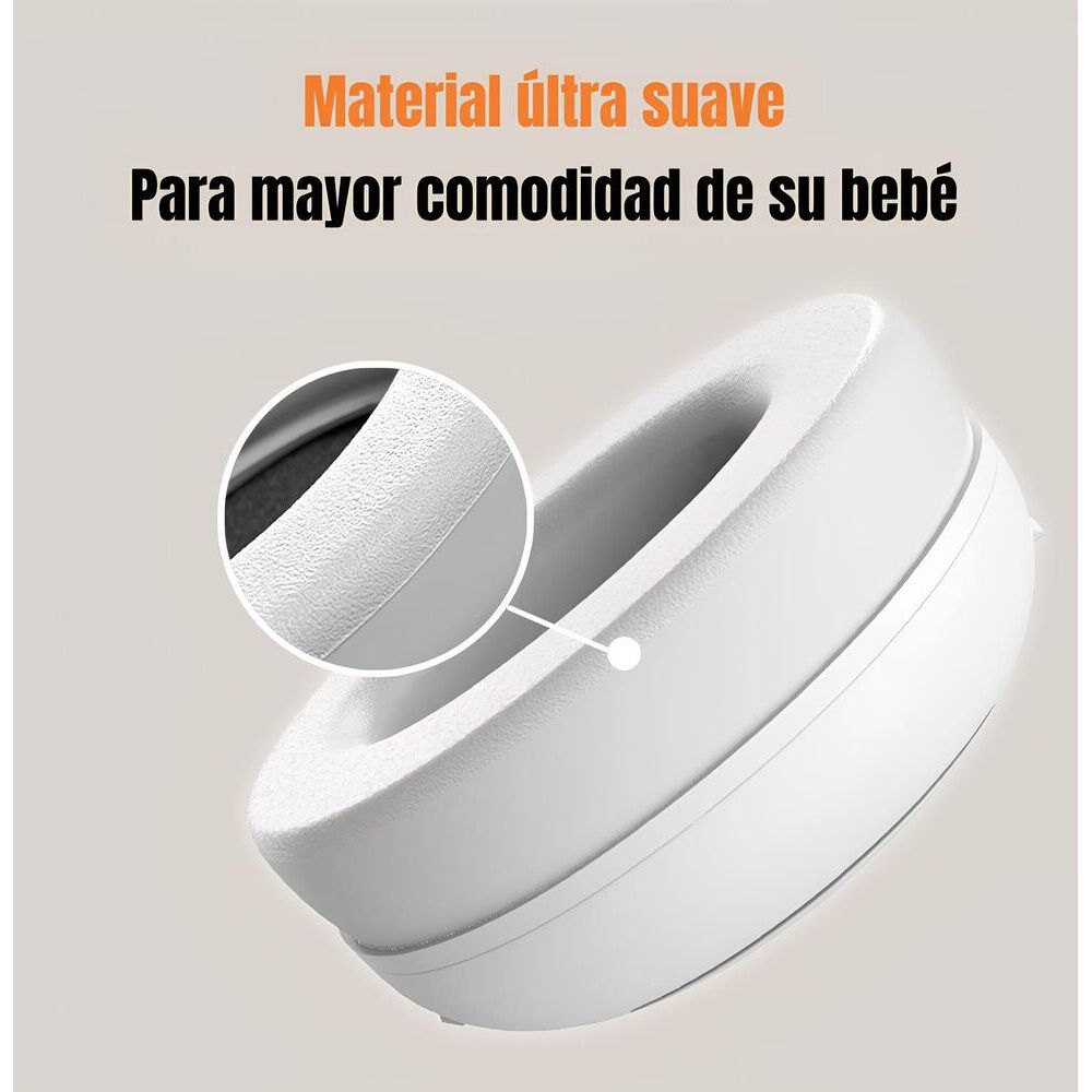 Orejeras Antiruido Auriculares 2 En 1 Blanca Lubabycas image number 3.0