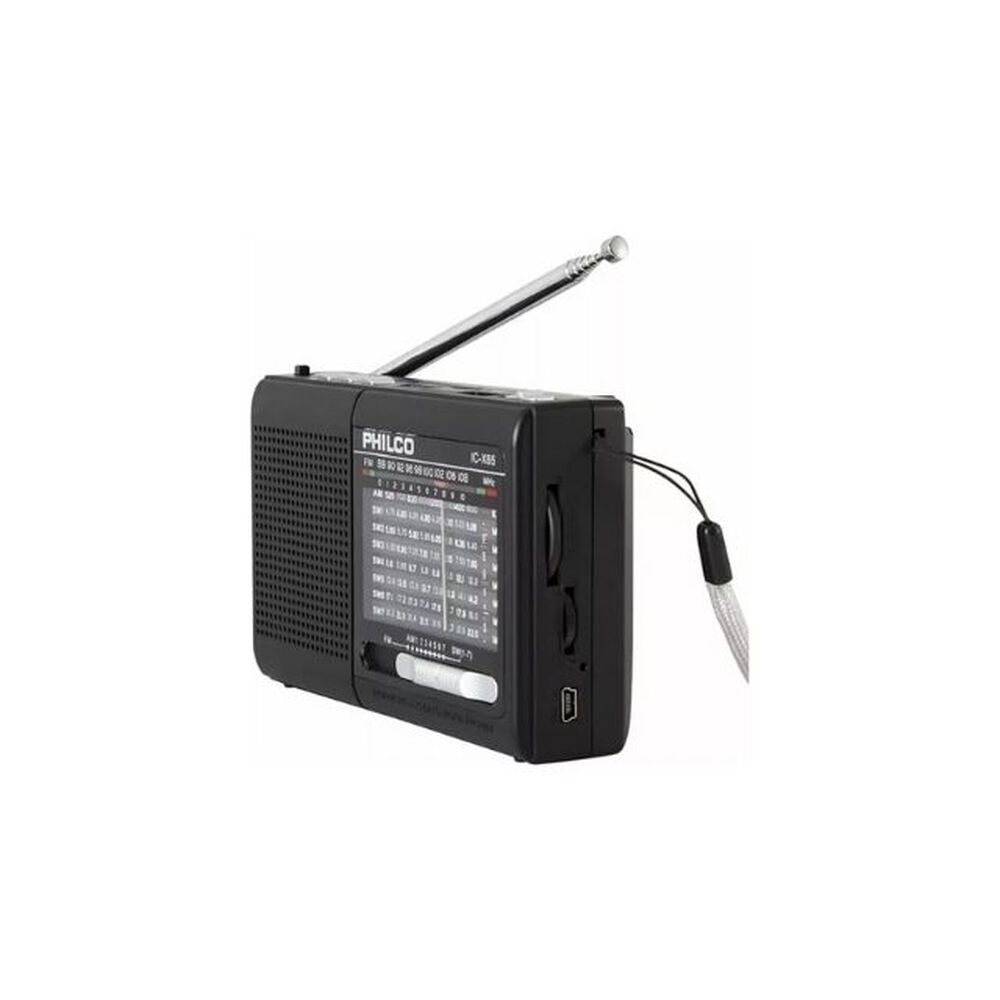 Radio Portatil Philco Ic-x65 Multibandas Usb Color Negro image number 1.0