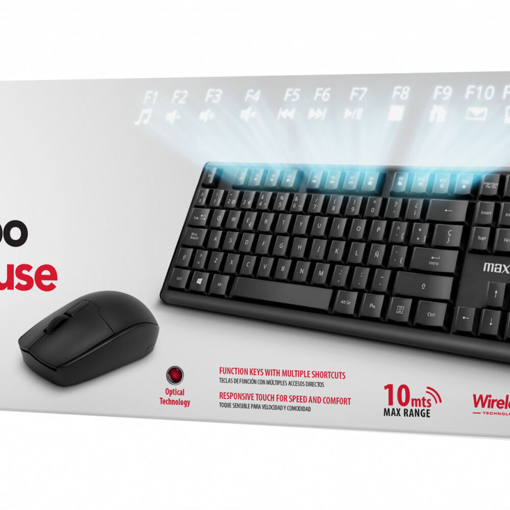 Combo Teclado Inalámbrico Y Mouse Maxell Inalámbrico Wkbc-200 image number 1.0