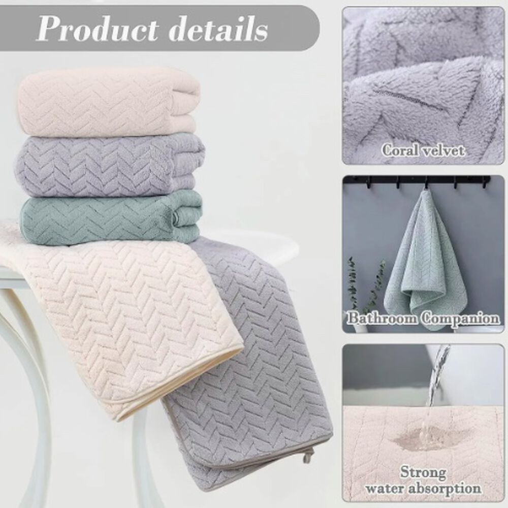 Set 3 Toalla De Ba&ntilde;o De Alta Densidad image number 5.0