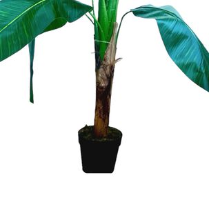 Planta Artificial Banano 120 Cm / 12 Hojas Premium / Arbusto Real