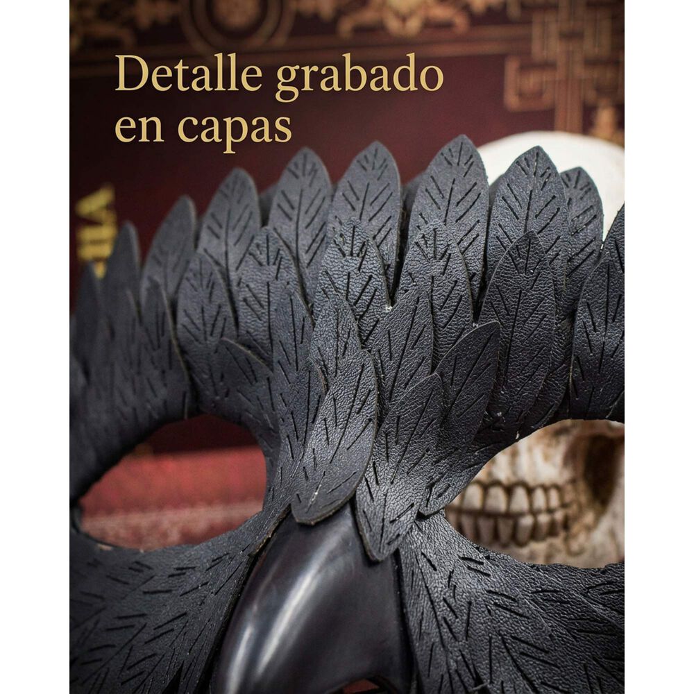 M&aacute;scara Pajaro Ave Plumas Carnaval Veneciano Para Disfraz image number 3.0