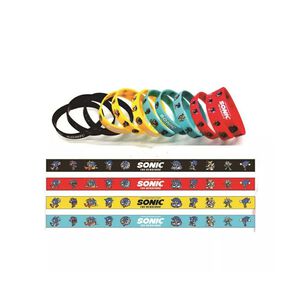 Pack 10 Pulseras Sonic Para Sorpresas Cumplea&ntilde;os