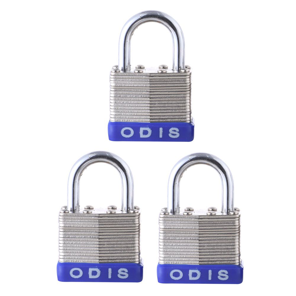 Pack 3 Candados Laminado Odis 50mm - Llaves Iguales image number 1.0