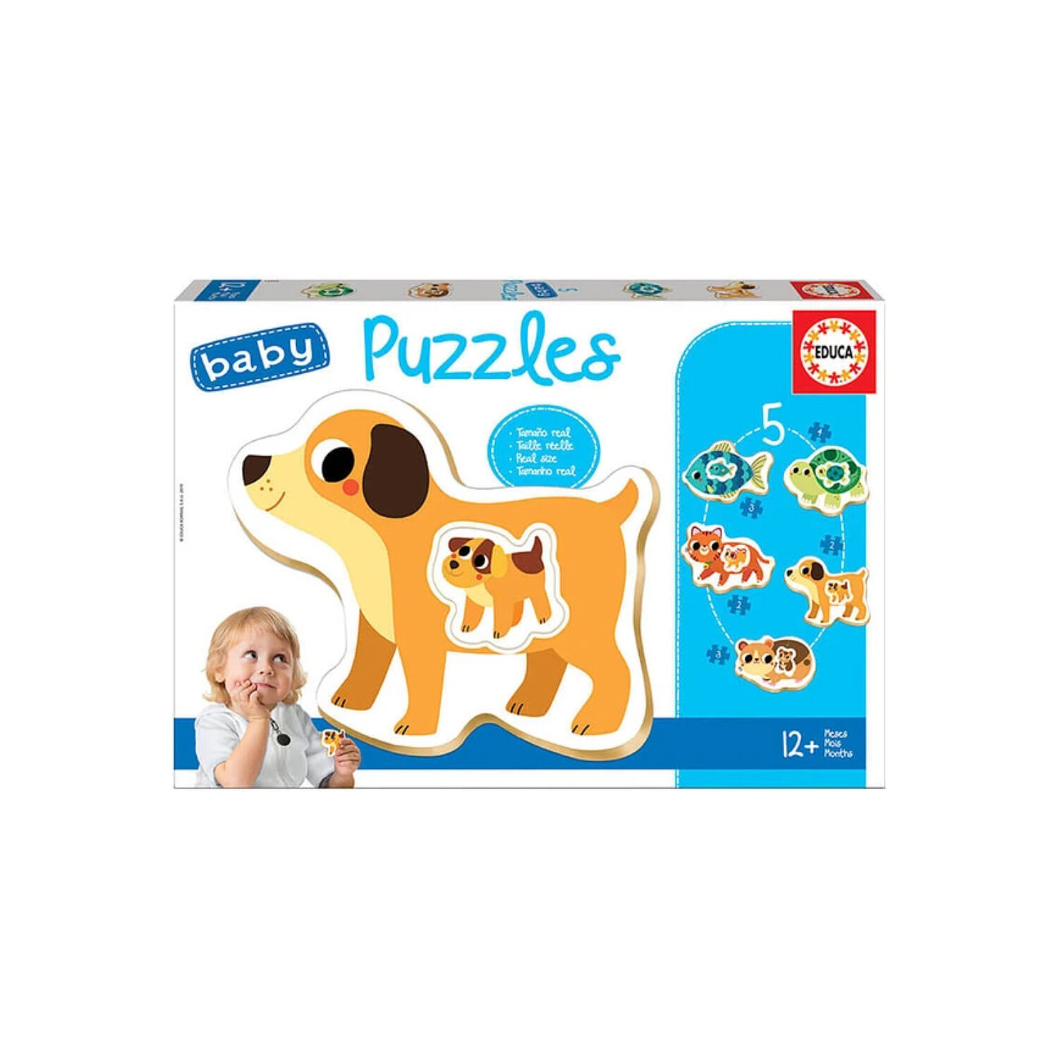 Puzzle Baby 2 A 4 Piezas Animales Dom&eacute;sticos - Ps image number 0.0
