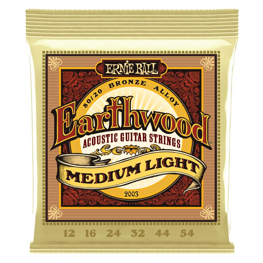 Set De Cuerdas Ernie Ball Para Guitarra Acústica Earthwood Bronce 1254 image number 0.0