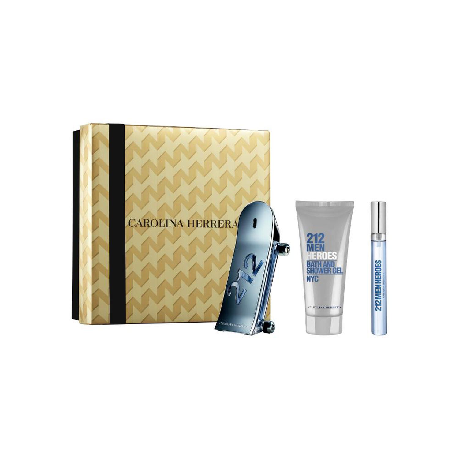 Carolina Herrera Hombre Estuche 212 Men Heroes Eau De Toilette 90 Ml + Gel De Ba&ntilde;o 100 Ml + Eau De Toilette 10 Ml image number 0.0