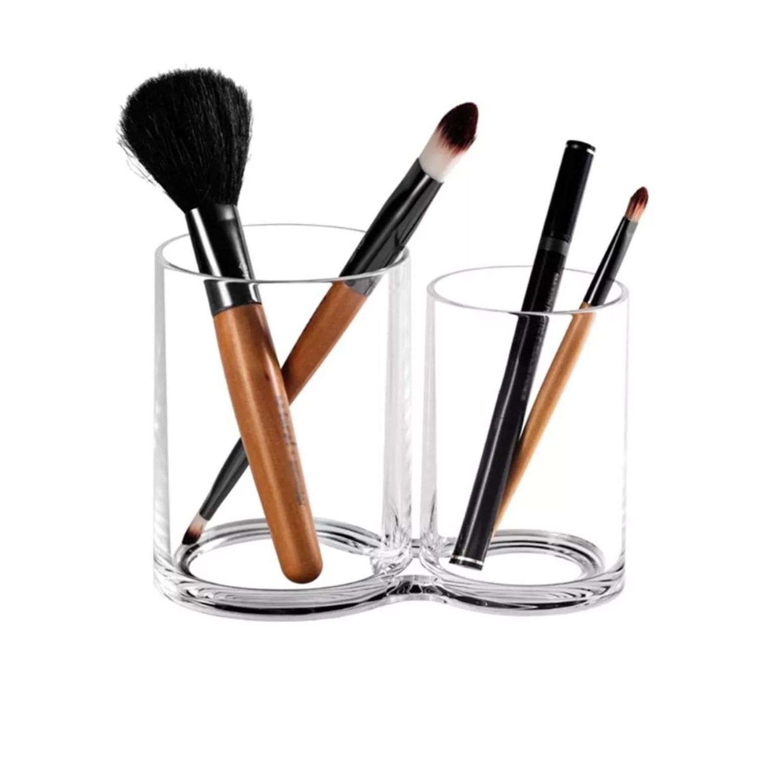 Organizador Maquillajes Cilindrico Doble Brochas 15cm image number 2.0