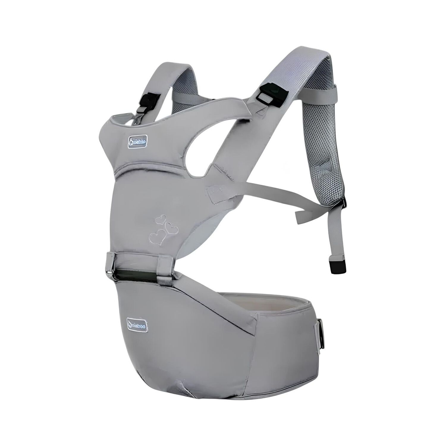 Portabeb&eacute; Ergonomico 0-3 A&ntilde;os Sonet Gris By Lubabycas image number 8.0