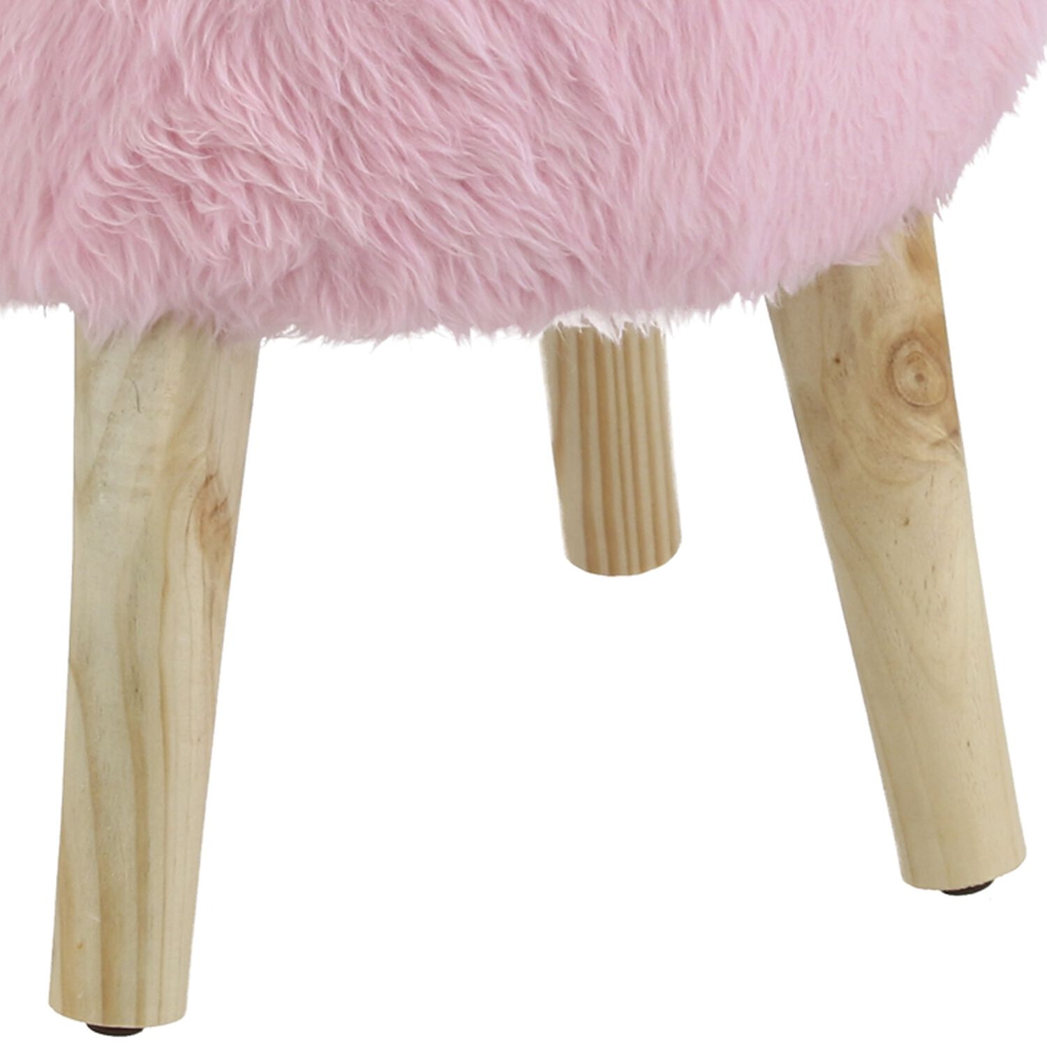 Pouf Bird Rosado Piel Sint&eacute;tica 35x35x45 Cm M&aacute;xima Design image number 2.0