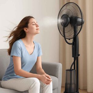 Ventilador Nebulizador 16 | Enfriamiento Con Agua | 3 Velocidades + Control Remoto