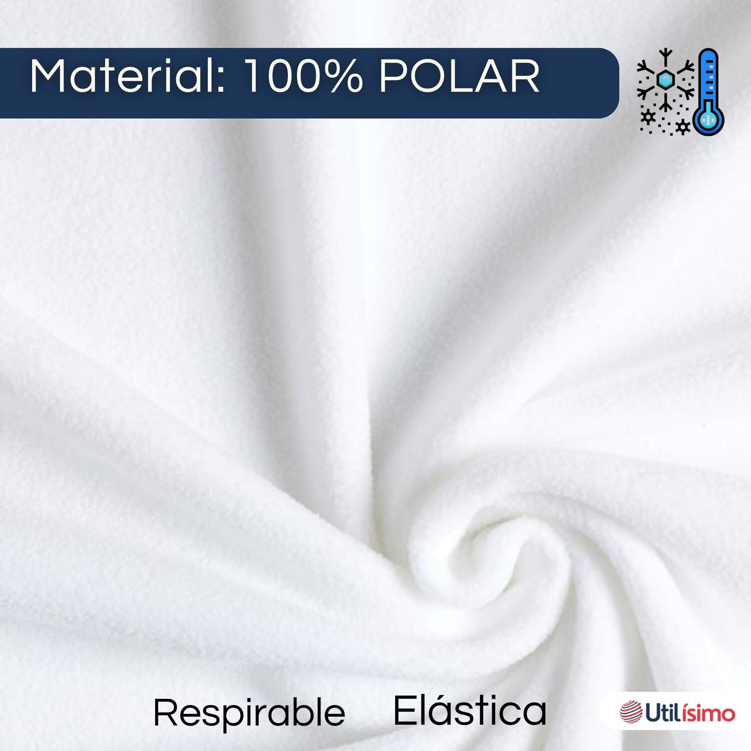 Pack 6 Camiseta Polera Polar Manga Larga Ni&ntilde;a Primera Capa Blanco image number 5.0