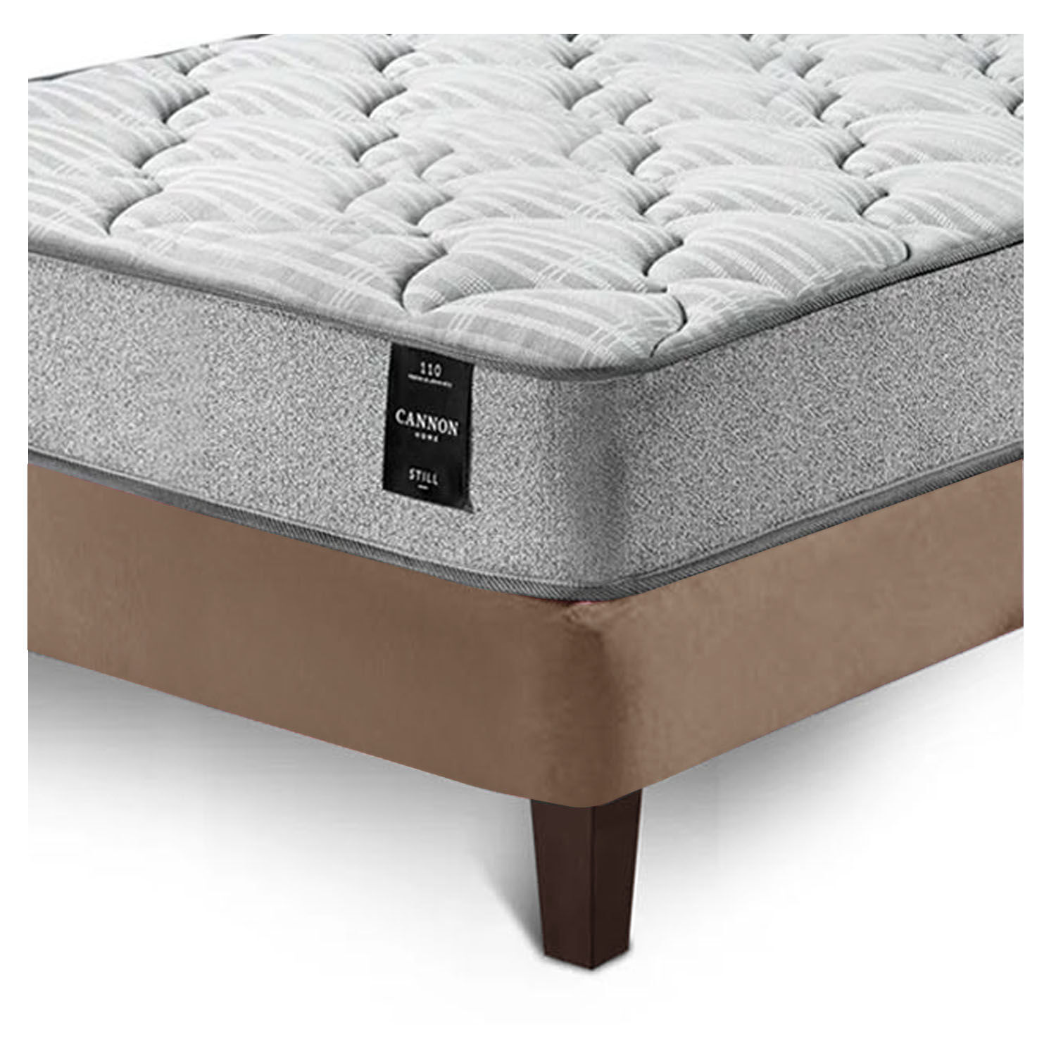 Combo Cama Cannon 1 1/2 Plaza Textil + Respaldo Tela Beige image number 7.0