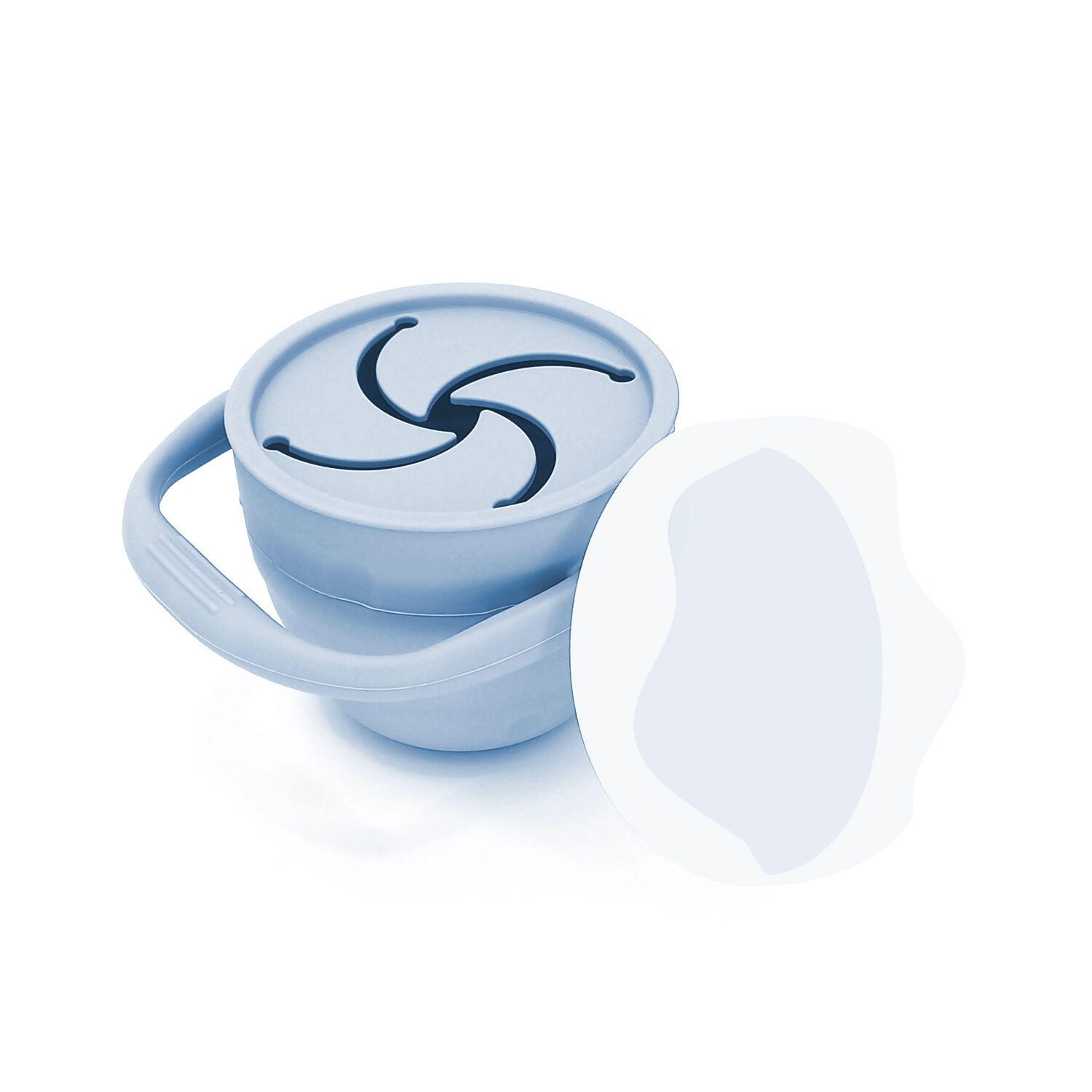 Vaso Cereal Silicona Azul image number 0.0