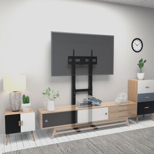 Soporte Pedestal Tv Contra Pared 32" A 85" Sin Perforaciones! - Brasforma