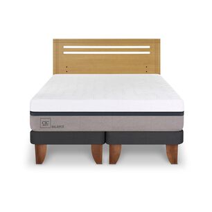 Cama Europea Cic Balance / 2 Plazas / Base Dividida + Respaldo